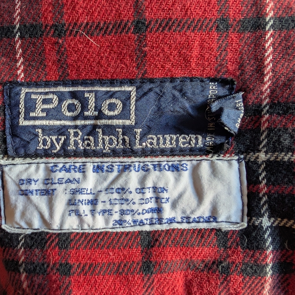Ralph Lauren Denim Fireman Buckle Down Filled Biker Vest M - Picture 4 of 8